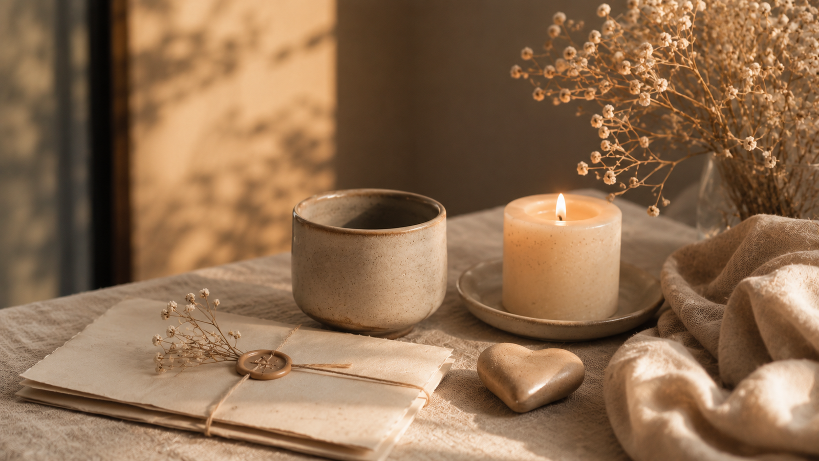 A calm ritual setting