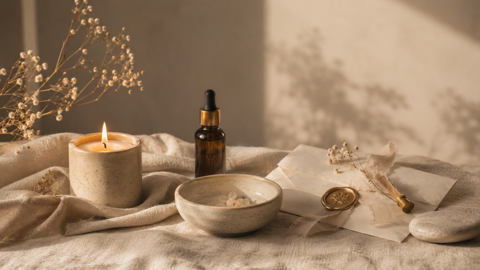A calm ritual setting