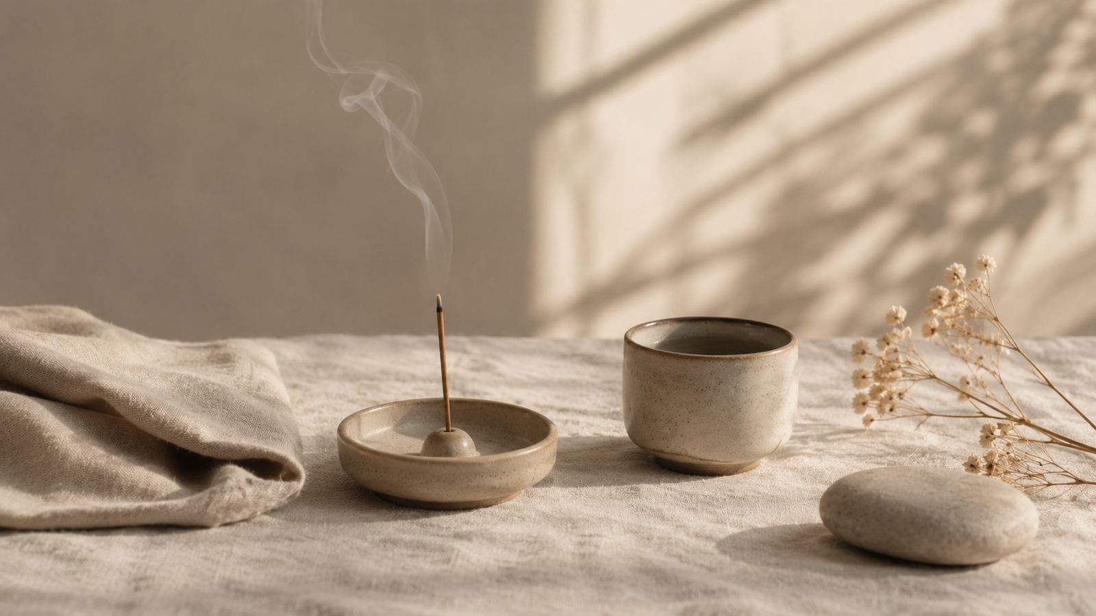 A calm ritual setting