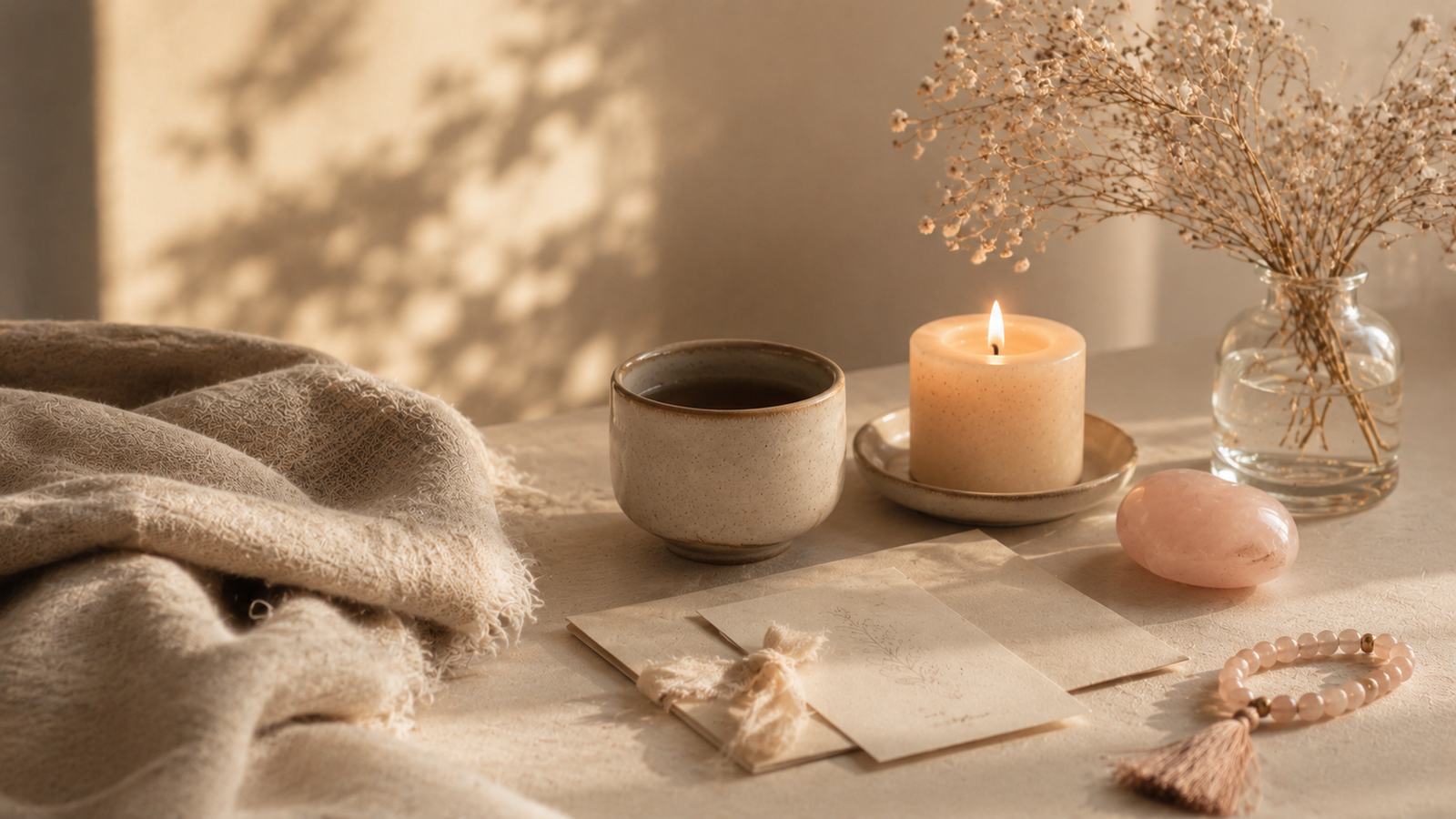 A calm ritual setting